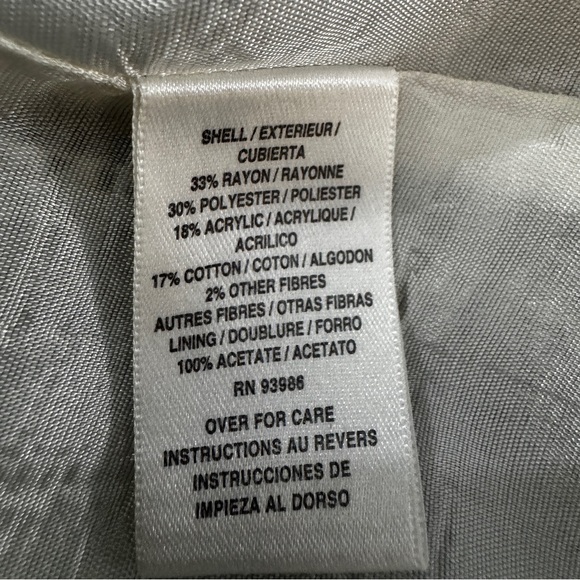 Petite Sophisticate Gray A-Line Box Pleat Skirt - Size 8 - Picture 3 of 7